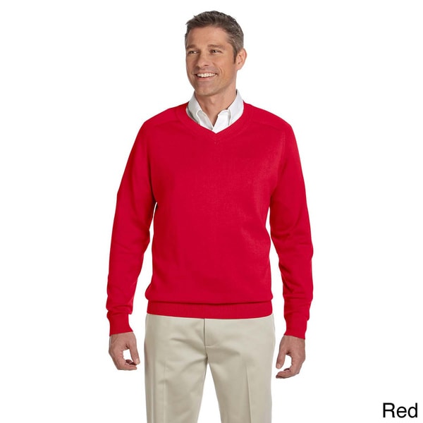 mens red pullover sweater