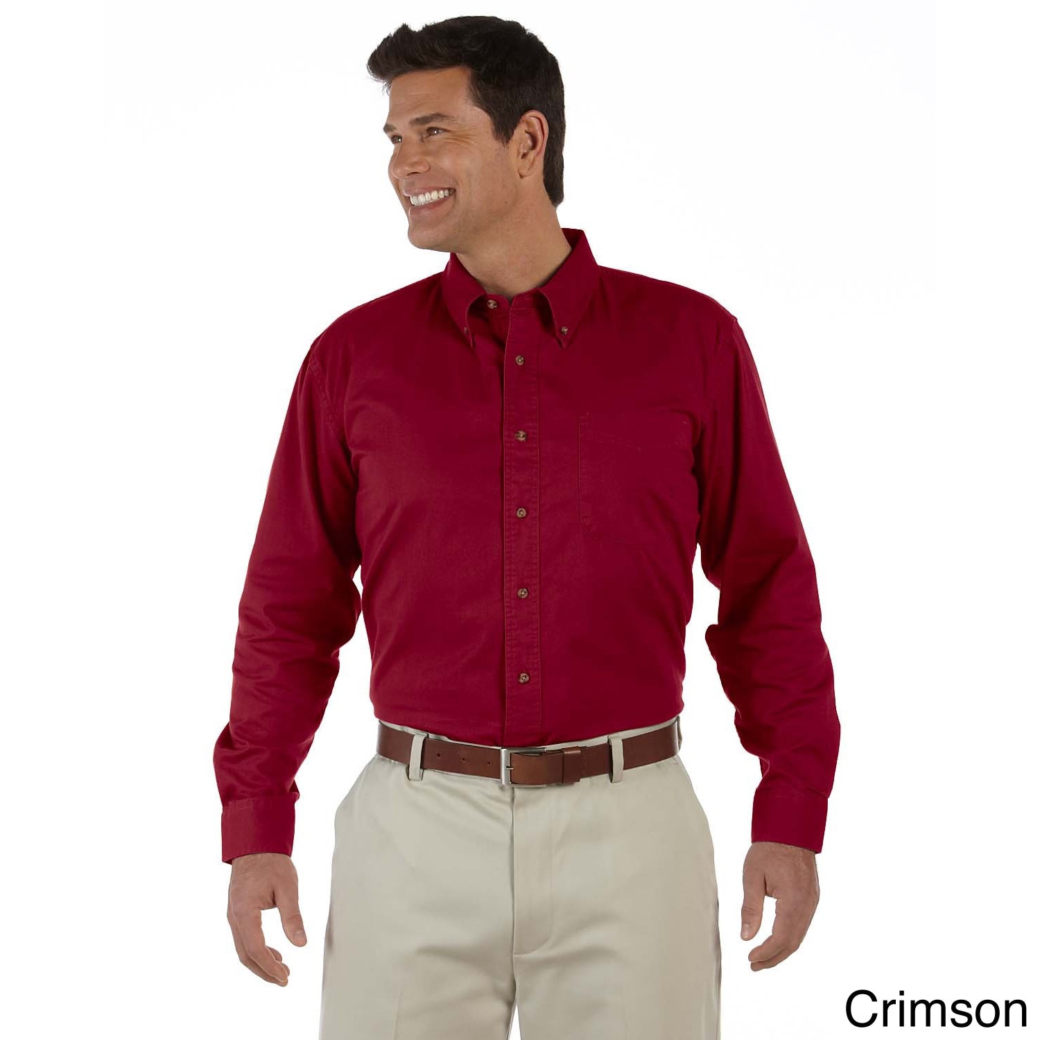 Mens Titan Long sleeve Twill Button down Shirt