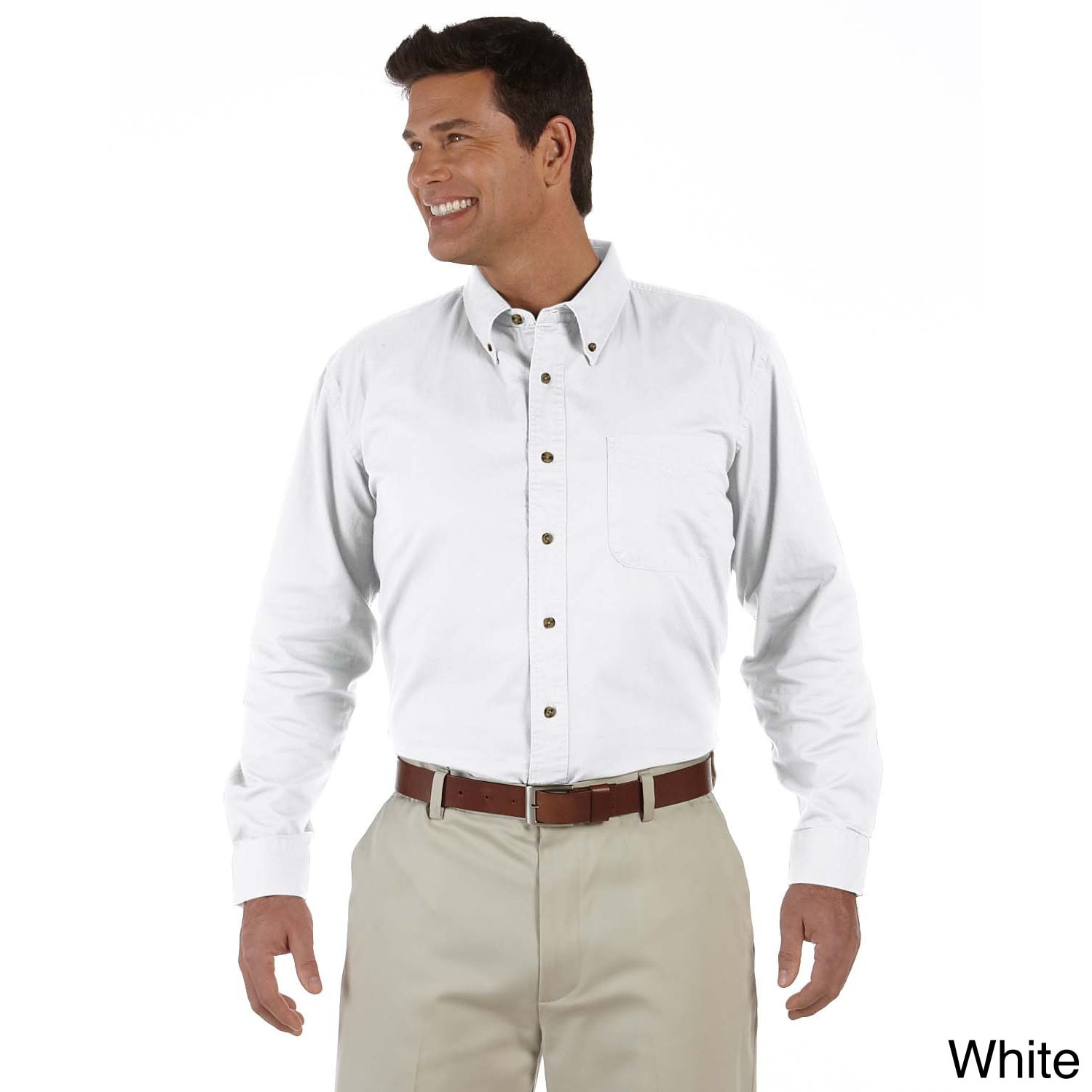 Mens Titan Long sleeve Twill Button down Shirt