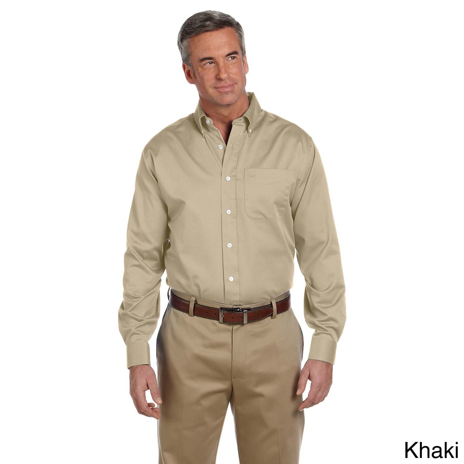 Mens Pima Advantage Twill Long Sleeve Shirt