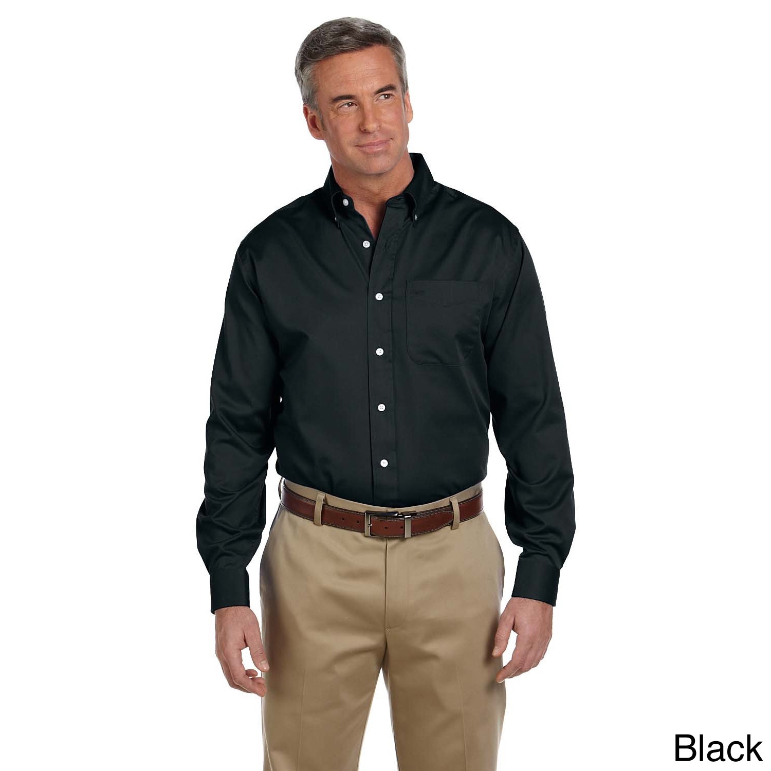 Mens Pima Advantage Twill Long Sleeve Shirt