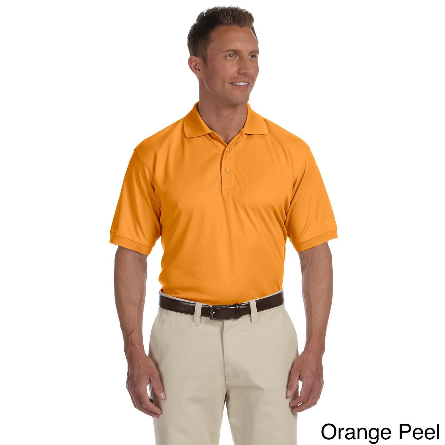 Devon and Jones Mens Dri fast Advantage Solid Mesh Polo Shirt Orange Size XXL