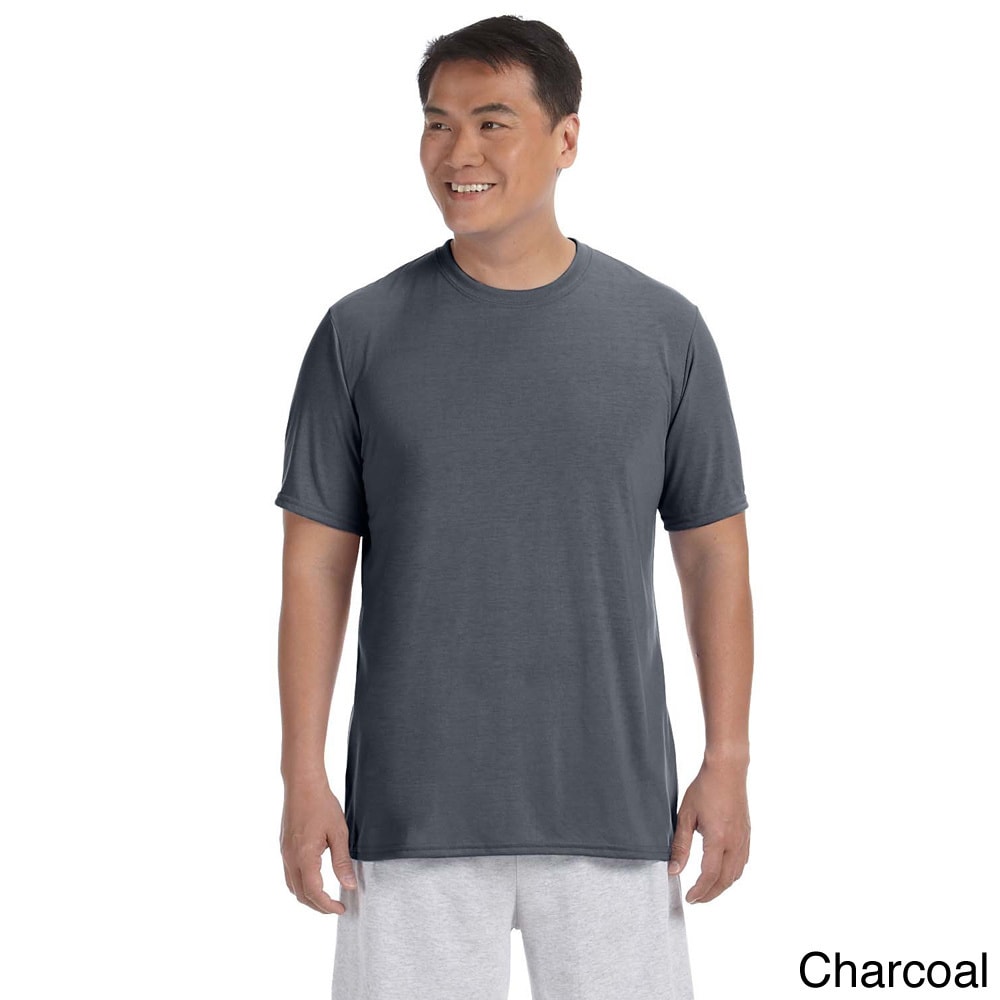Gildan Mens Short Sleeve Performance T shirt Grey Size L