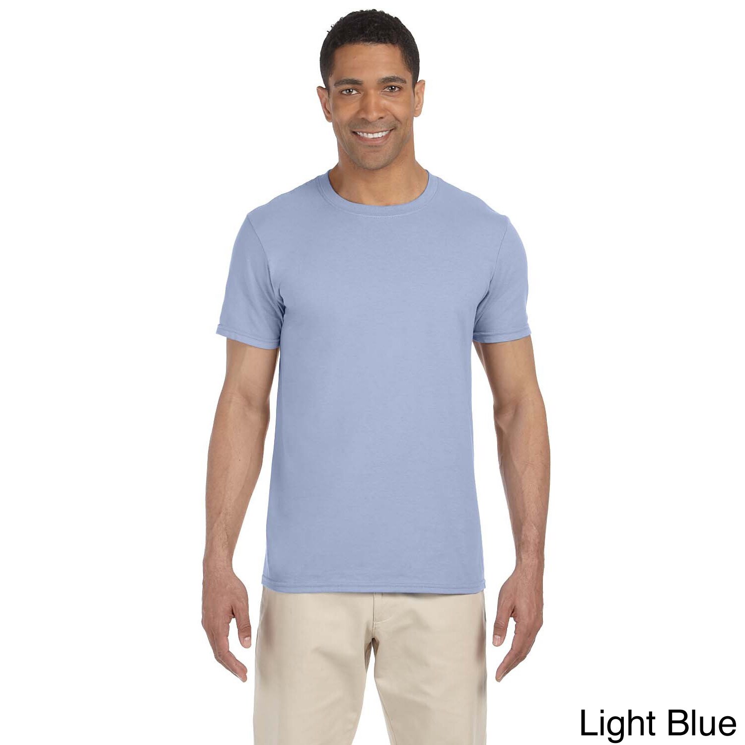 Gildan Mens Softstyle Fashion T shirt Blue Size XXL