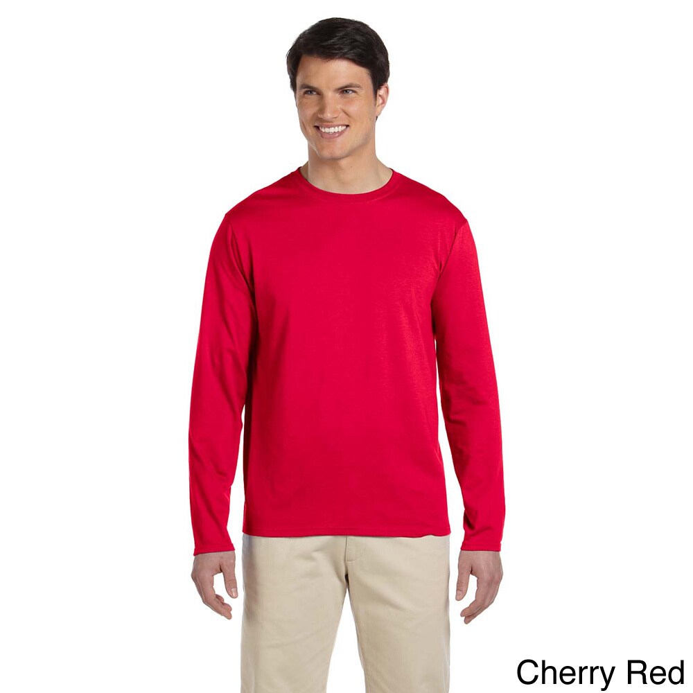 Mens Softstyle Cotton Long Sleeve T shirt