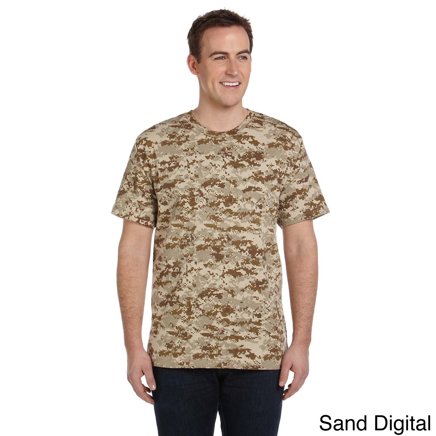 Code V Mens Adult Camouflage T shirt Yellow Size XXL