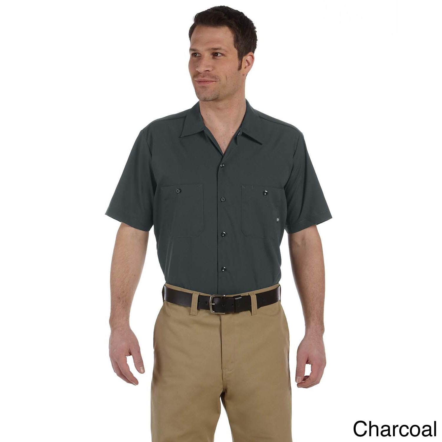 Mens Industrial Short Sleeve Work Shirt