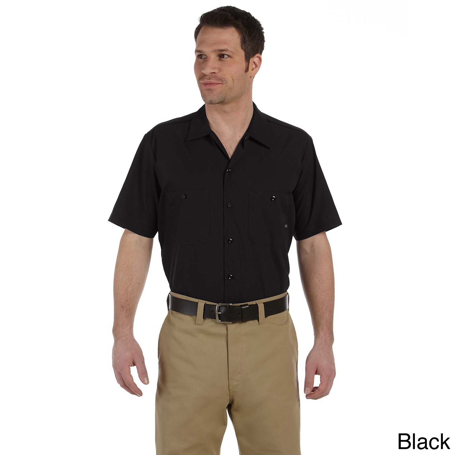 Mens Industrial Short Sleeve Work Shirt