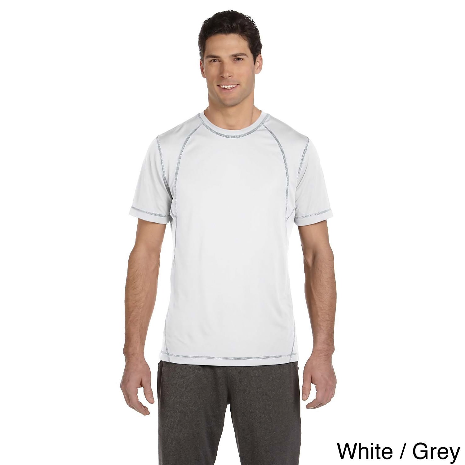 Mens Short Sleeve Interlock Pieced T shirt