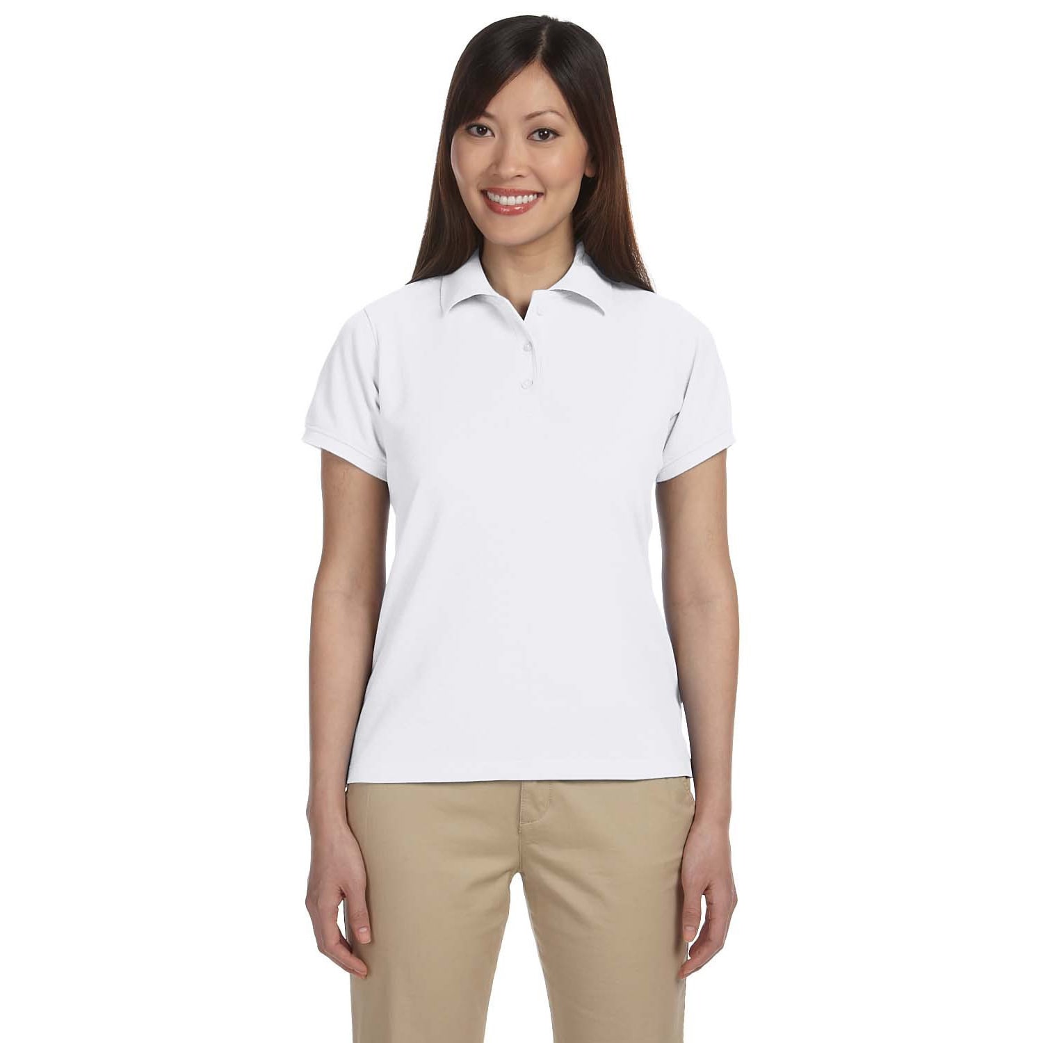 Womens Blend tek Short Sleeve Polo Shirt