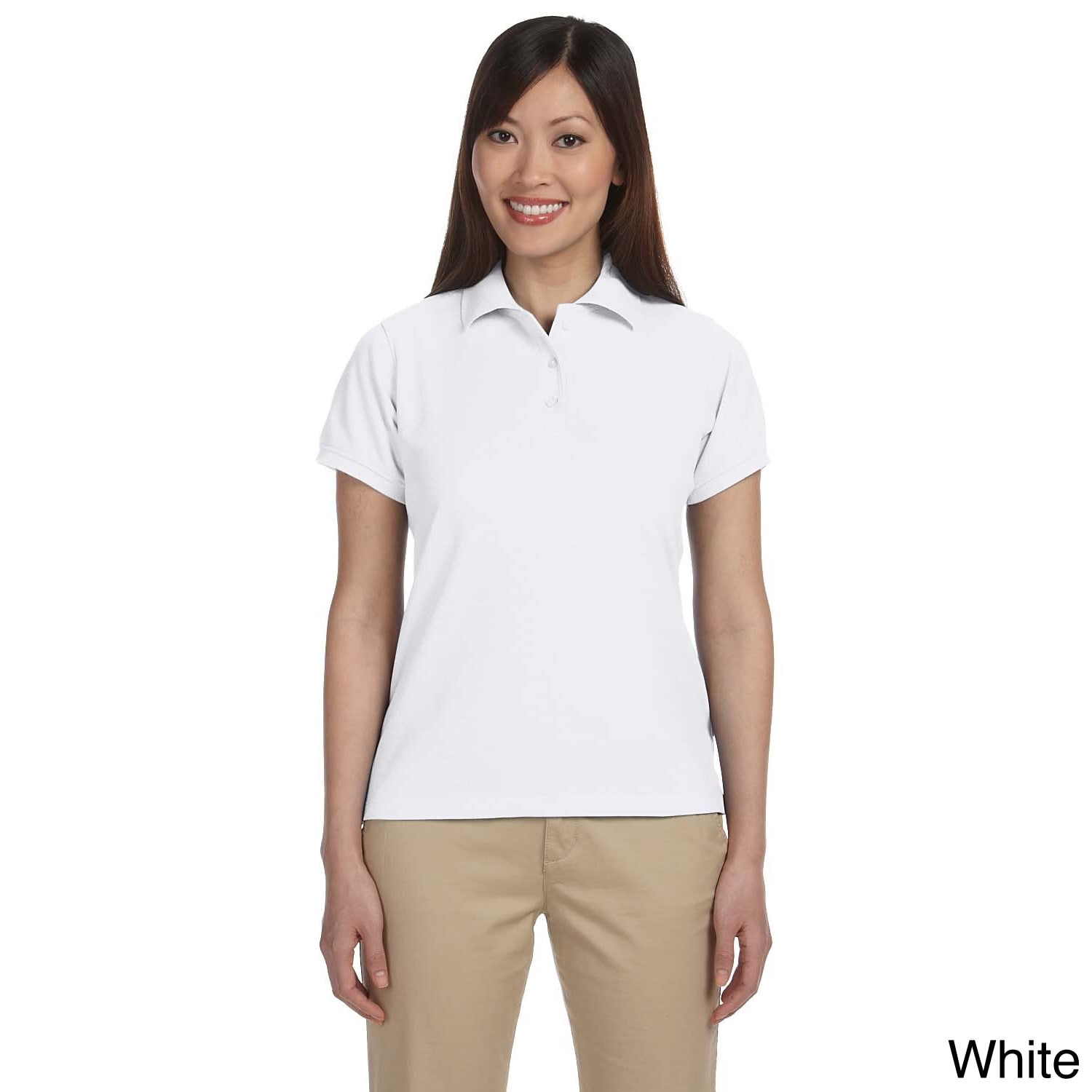 Womens Blend tek Short Sleeve Polo Shirt