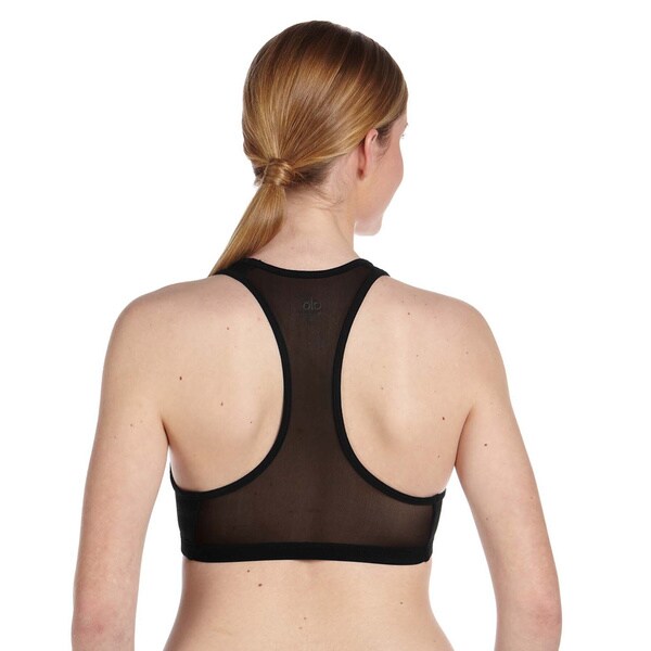 mesh back sports bra