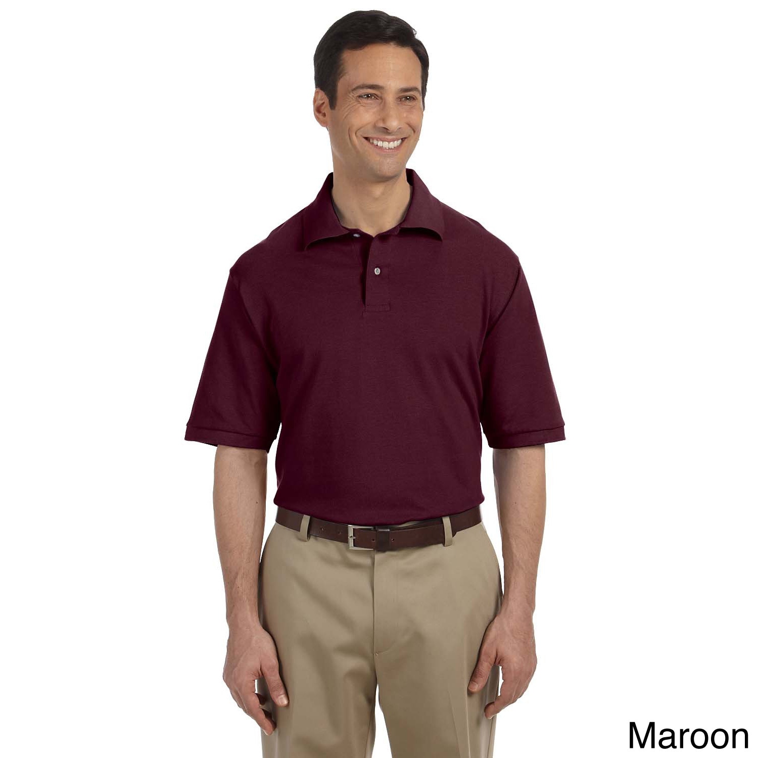 Jerzees Jerzees Mens 6.5 ounce Cotton Pique Polo Brown Size XXL