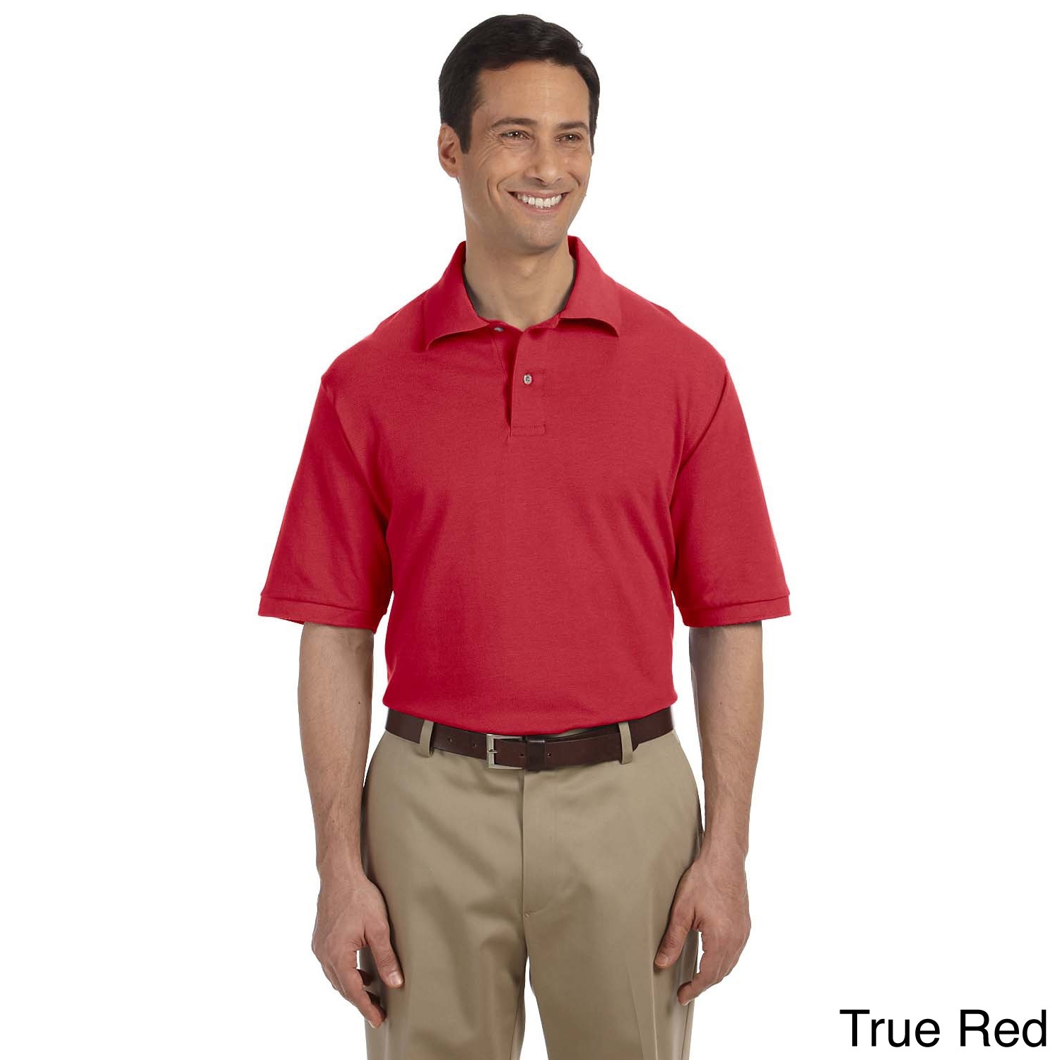 Jerzees Jerzees Mens 6.5 ounce Cotton Pique Polo Red Size XXL