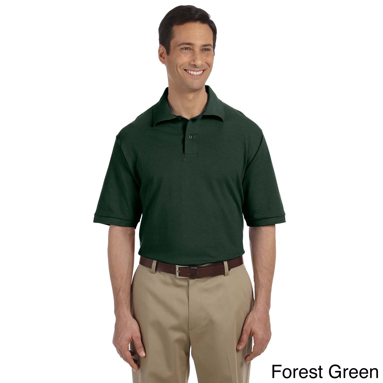 Jerzees Jerzees Mens 6.5 ounce Cotton Pique Polo Green Size XXL