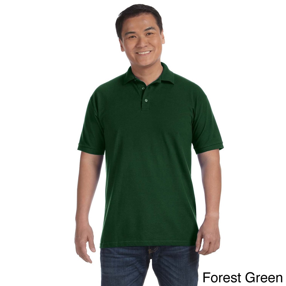 Mens Ringspun Piqu Polo