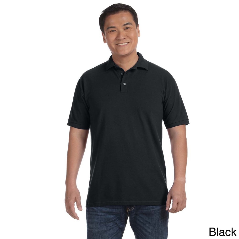 Mens Ringspun Piqu Polo