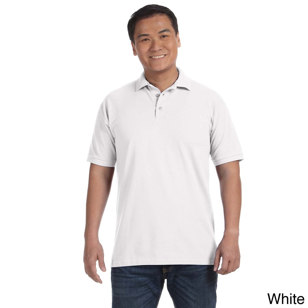 Mens Ringspun Piqu Polo