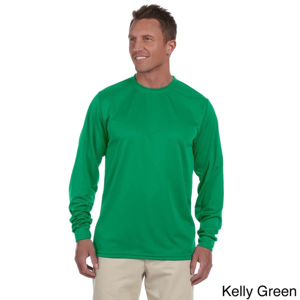 100 percent Polyester Moisture wicking Long sleeve T shirt