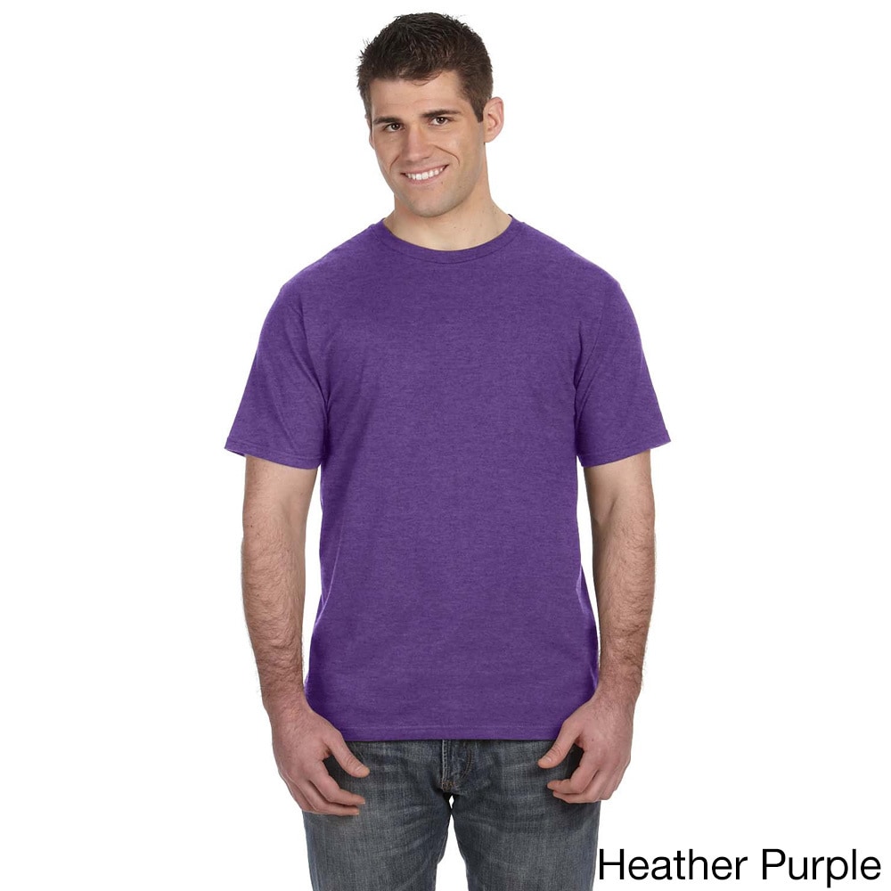 Mens Ringspun Solid Color Short Sleeve Cotton T shirt