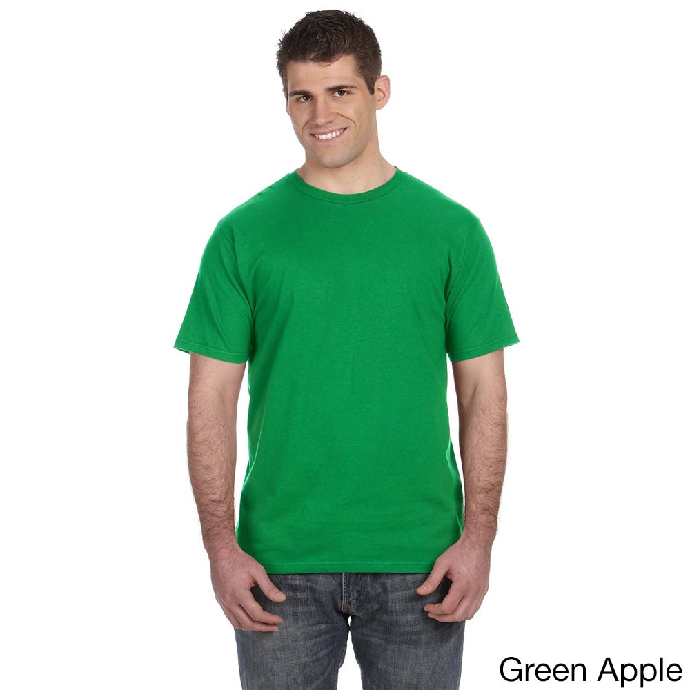 Mens Ringspun Solid Color Short Sleeve Cotton T shirt