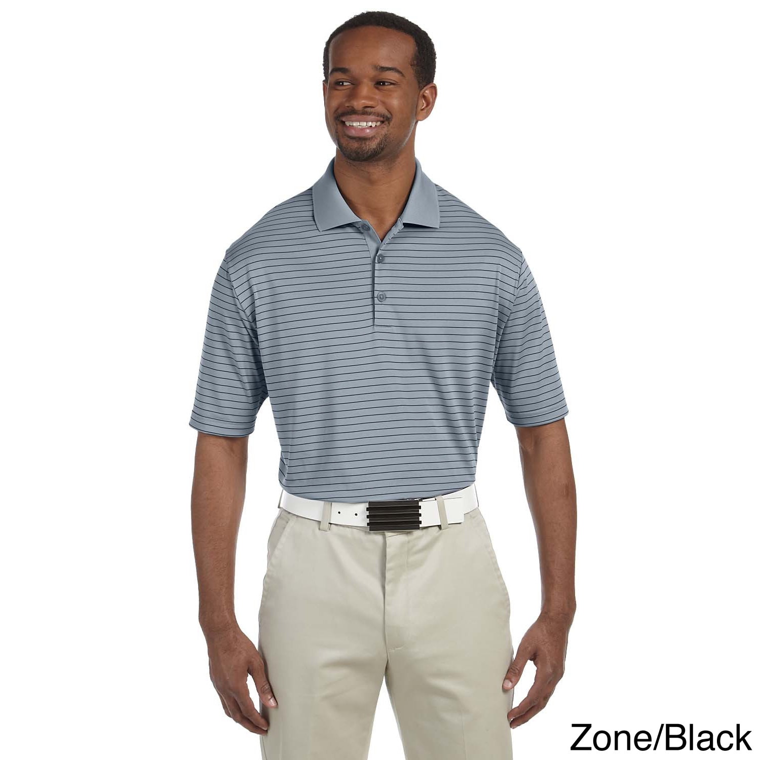 Mens Climalite Pencil Stripe Polo