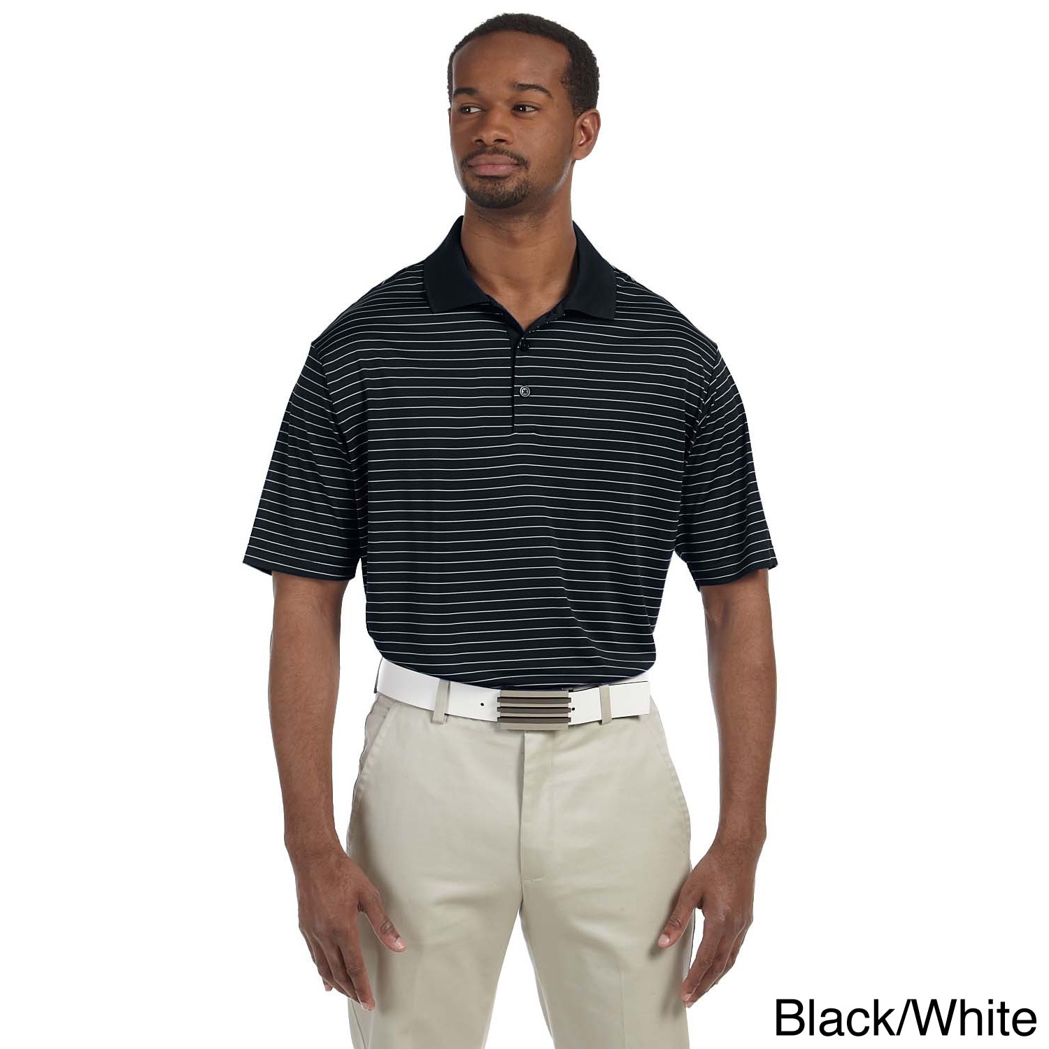 Mens Climalite Pencil Stripe Polo