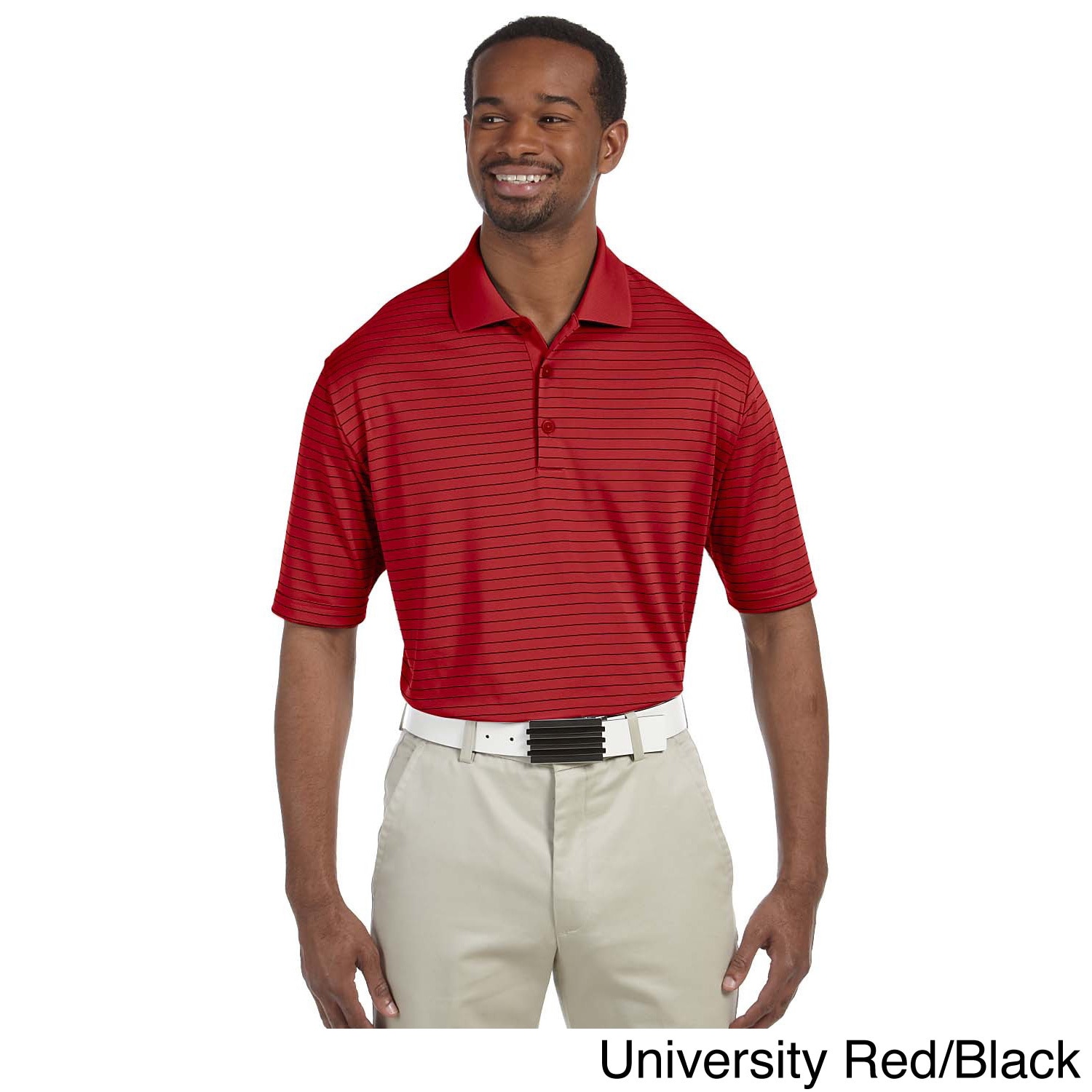 Mens Climalite Pencil Stripe Polo