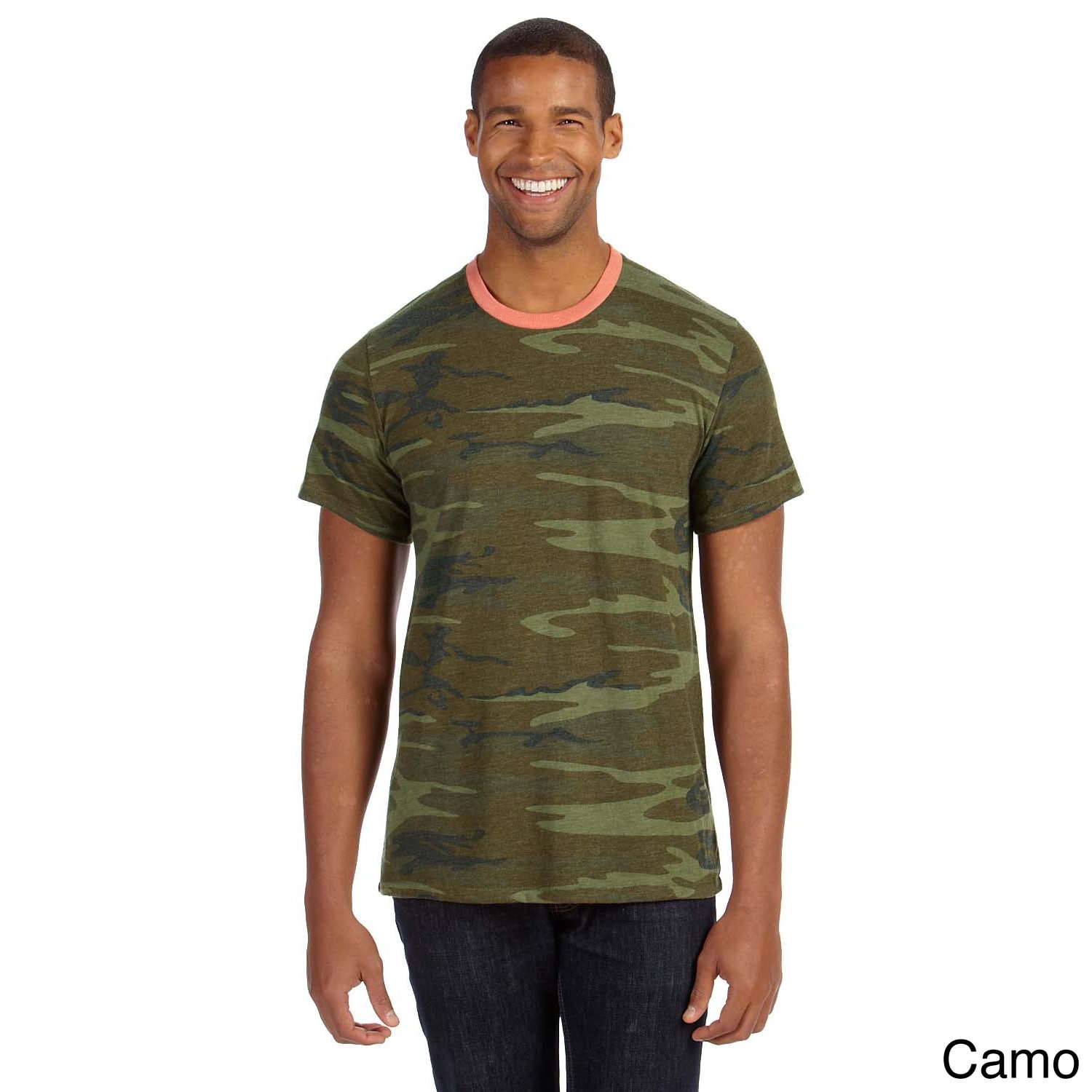 Mens Printed Short sleeve Crew Neck T shirt