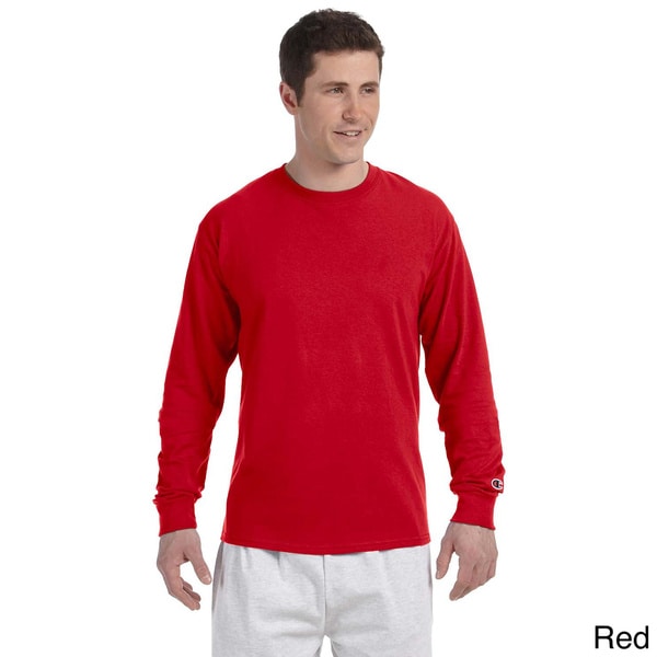 long sleeve red champion shirt