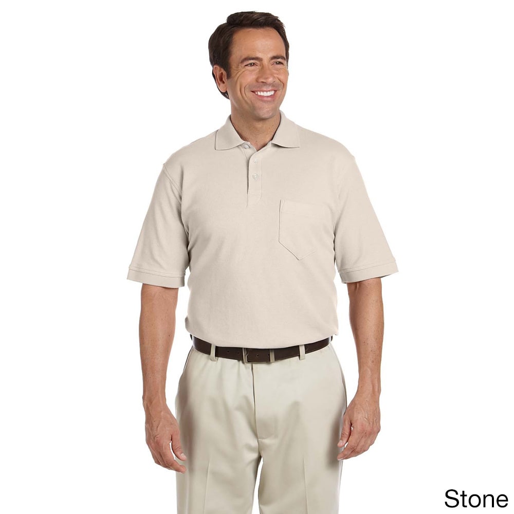 Mens Performance Plus Pique Polo With Pocket