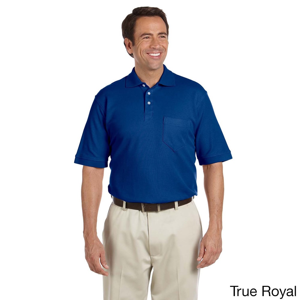 Mens Performance Plus Pique Polo With Pocket