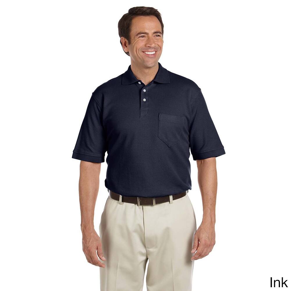 Mens Performance Plus Pique Polo With Pocket