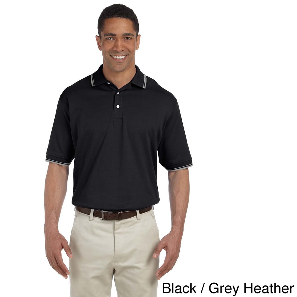 Mens Tipped Perfect Interlock Short sleeve Polo Shirt