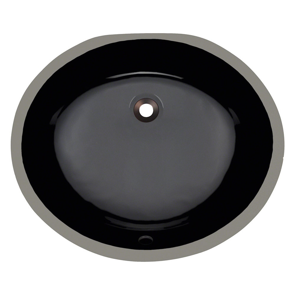 Polaris Sinks Pupmbl Black Porcelain Bathroom Sink