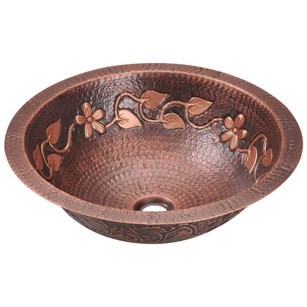 Polaris Sinks P329 Single Bowl Copper Bathroom Sink