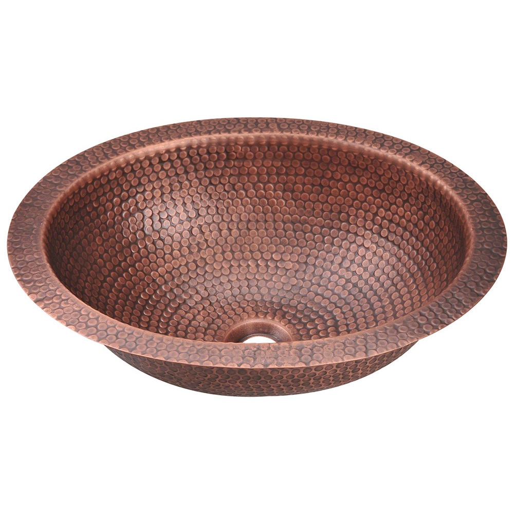 Polaris Sinks P909 Single Bowl Oval Copper Sink