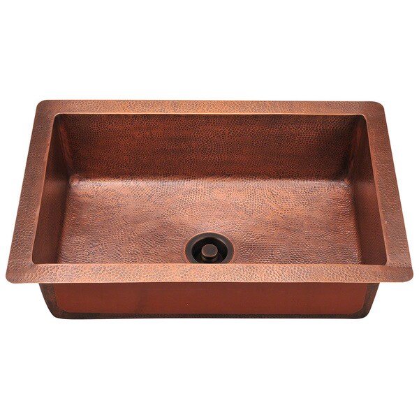 Polaris Sinks P309 Single Bowl Copper Sink - Free Shipping Today ...