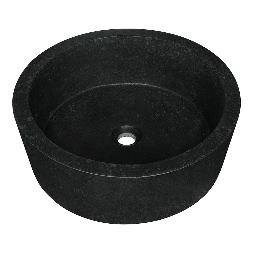 Polaris Sinks P268 Black Honed Basalt Vessel Sink