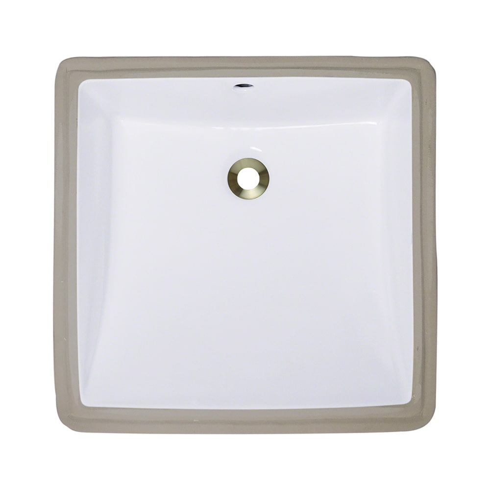 Polaris Sinks P0322uw White Undermount Porcelain Bathroom Sink