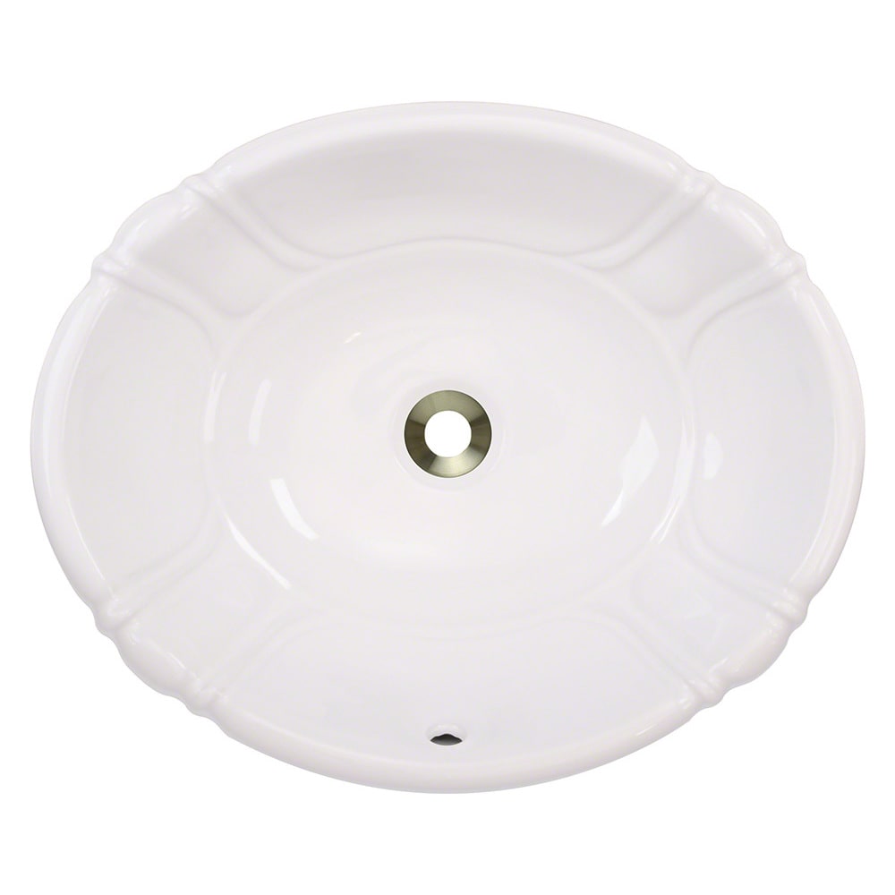Polaris Sinks P5181ob Bisque Porcelain Vessel Drop In Bisque Porcelain Vessel