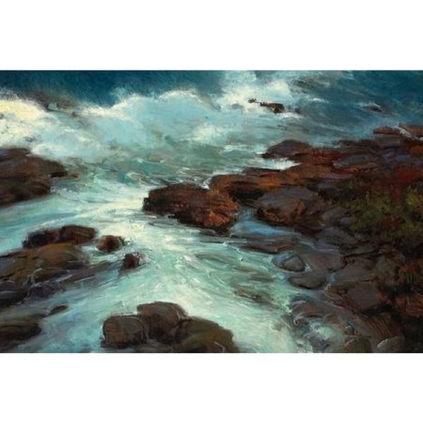 Tide Pool' Oil on Canvas Art - Multi