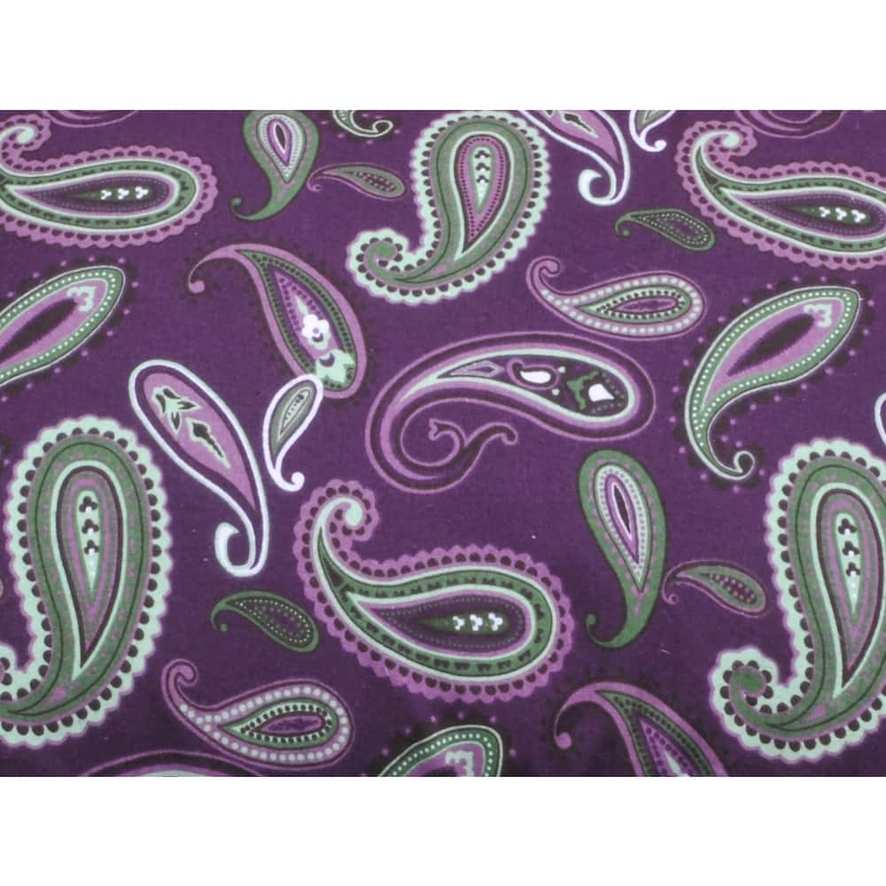 Vintage Floral Paisley Flannel Cotton Duvet Cover Set by Superior