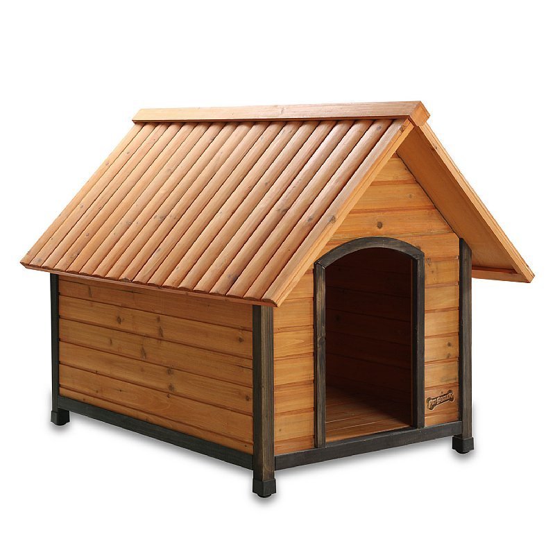 arf frame dog house with dark frame