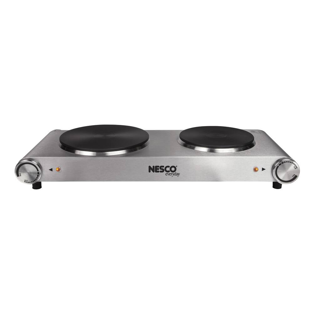 Nesco DB-02 Stainless Steel 1800-watt Double Electric Ceramic Burner