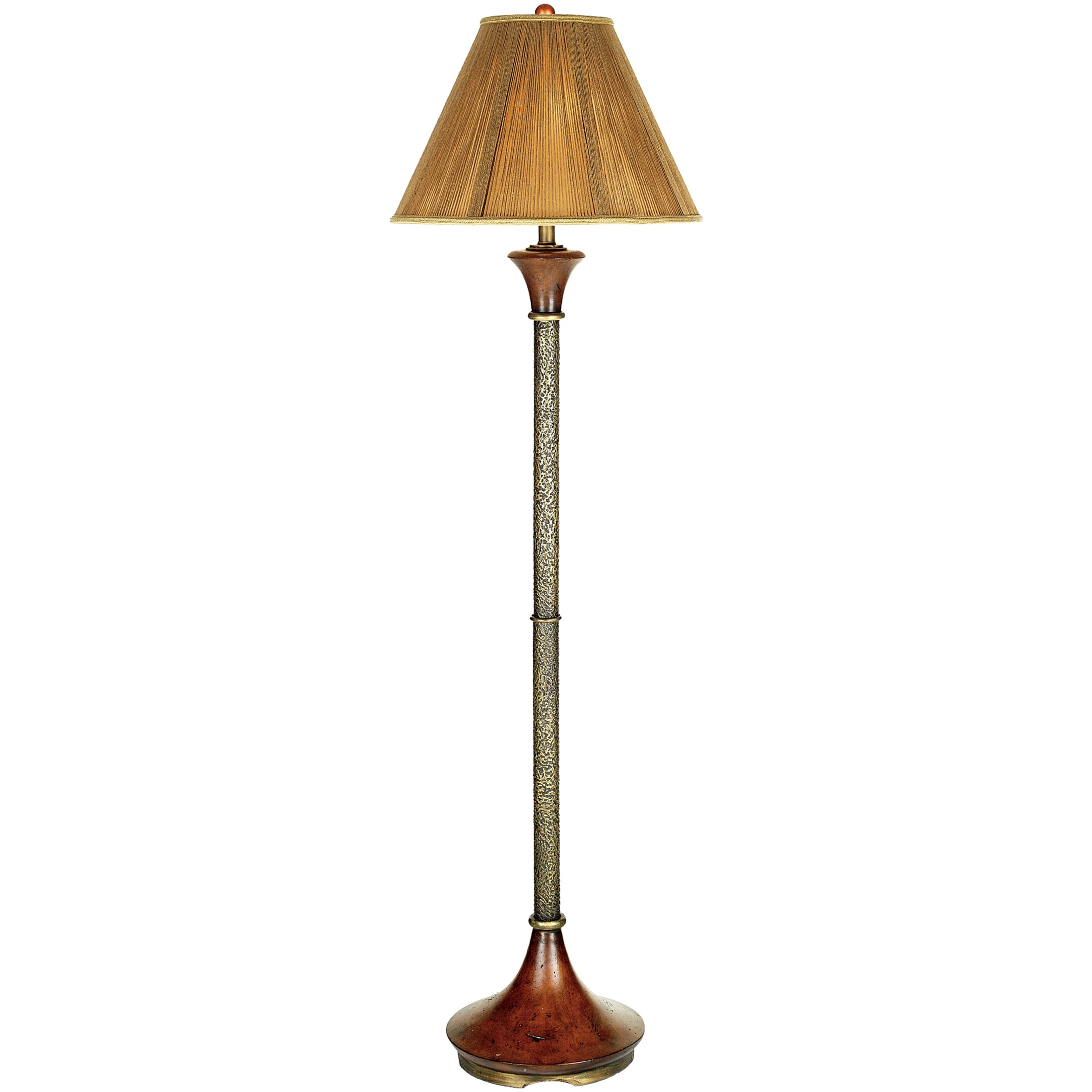 Quoizel Lamp String Shade Combo Finish Floor Lamp