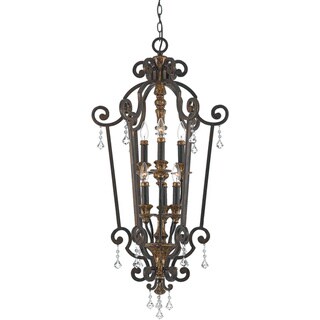 Quoizel Marquette Heirloom Finish 6-light Cage Chandelier (Heirloom Finish, Cage Chandelier) - Chandeliers For Bedrooms by Overstock.com