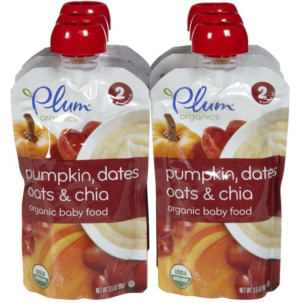 Plum Organics 2nd Blends Fruit/ Grain Pumpkin/ Dates/ Oats/ Chia 3.5 ounce Pouch (pack Of 6)