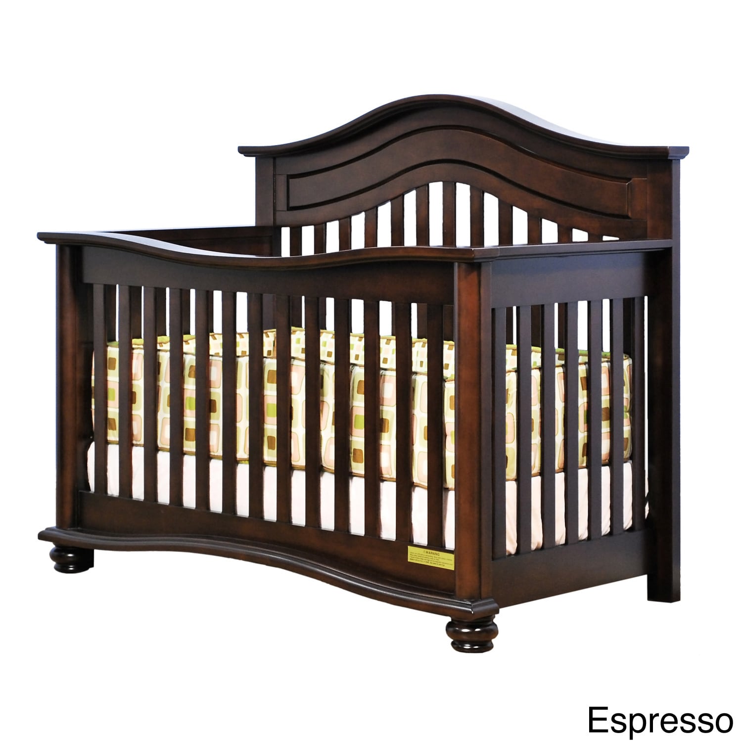 Full Size Conversion Kit Bed Rails for Select AFG Baby Furniture Cribs Espresso