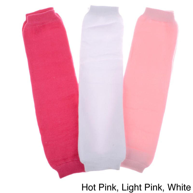 Crummy Bunny Baby Girls Leg Warmers (set Of 3)